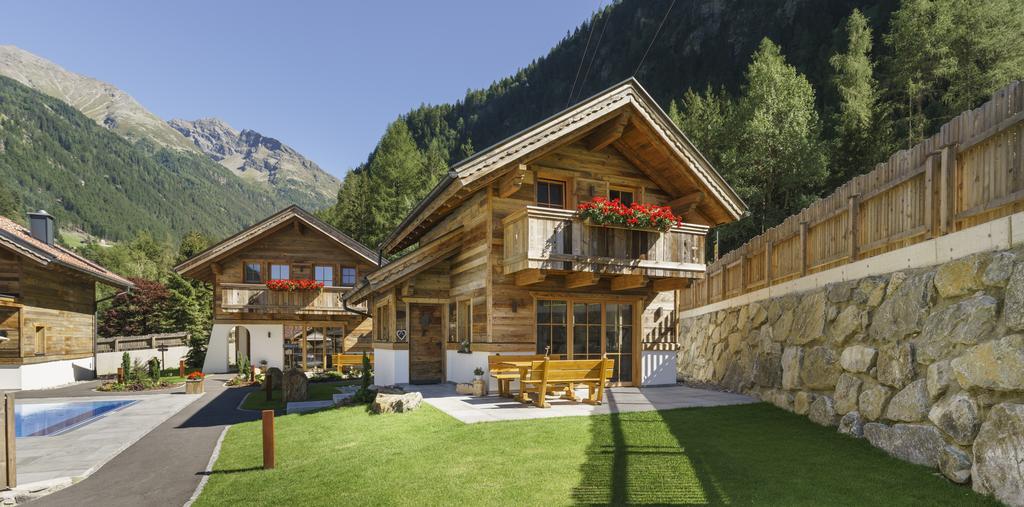 Wellnesshuettendorf Wiese Sankt Leonhard im Pitztal Eksteriør bilde