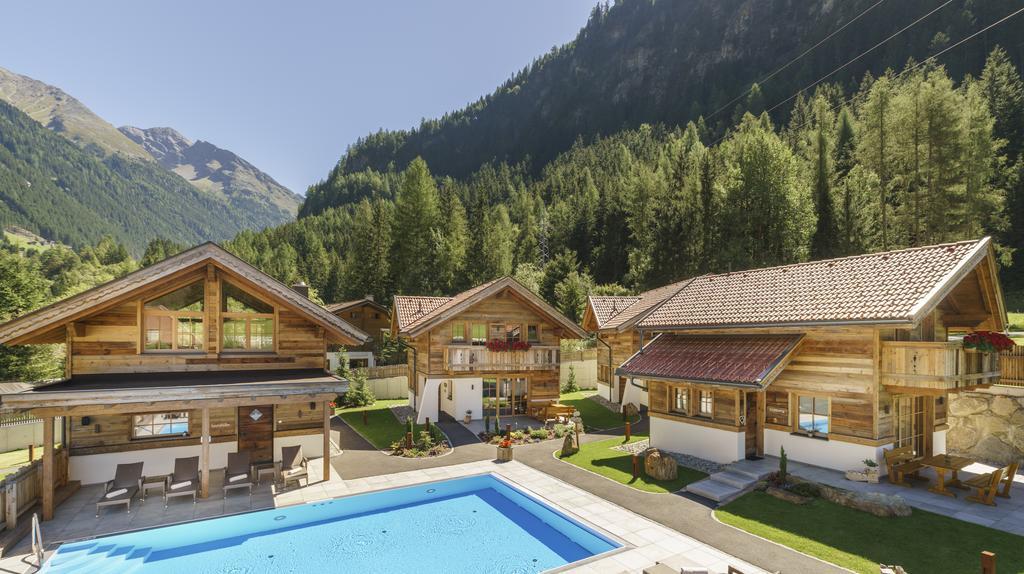 Wellnesshuettendorf Wiese Sankt Leonhard im Pitztal Eksteriør bilde