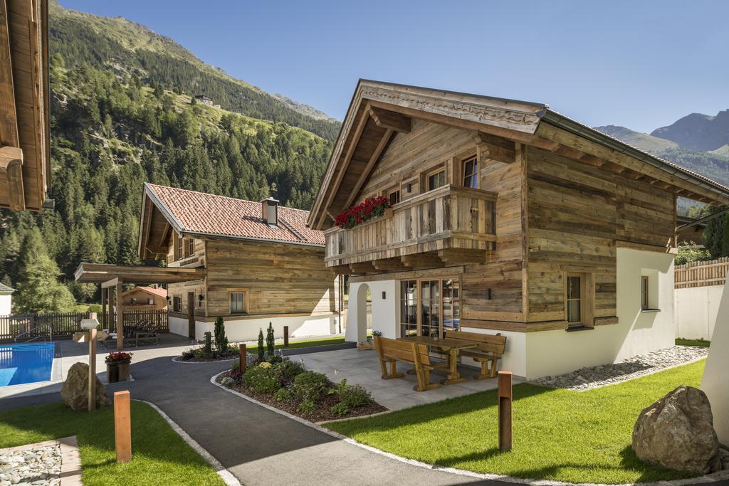 Wellnesshuettendorf Wiese Sankt Leonhard im Pitztal Eksteriør bilde